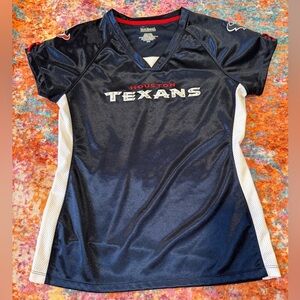 Houston Texans Women’s NFL Jersey Style Top – Size Medium – Rhinestone